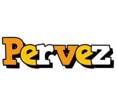 Pervez cartoon logo