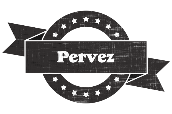Pervez grunge logo
