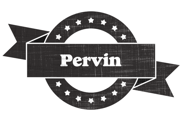 Pervin grunge logo