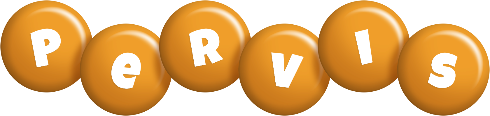 Pervis candy-orange logo