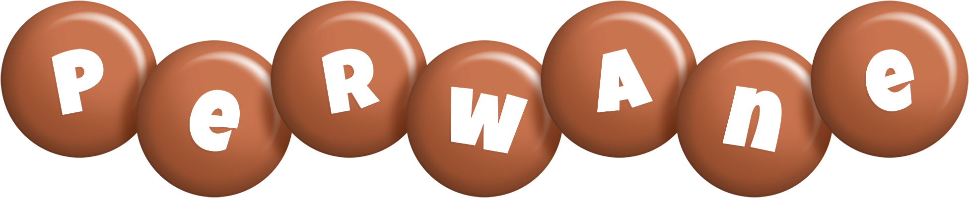Perwane candy-brown logo