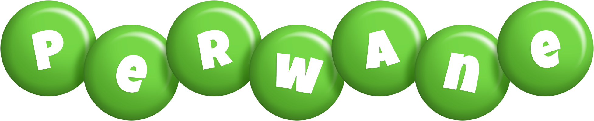 Perwane candy-green logo