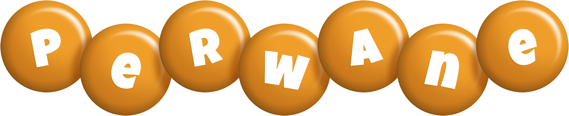 Perwane candy-orange logo