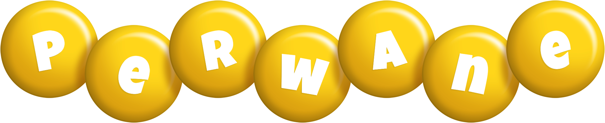 Perwane candy-yellow logo