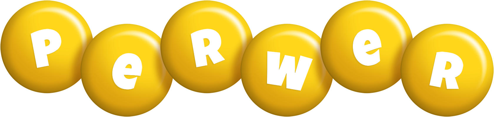Perwer candy-yellow logo
