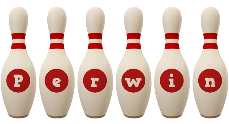 Perwin bowling-pin logo