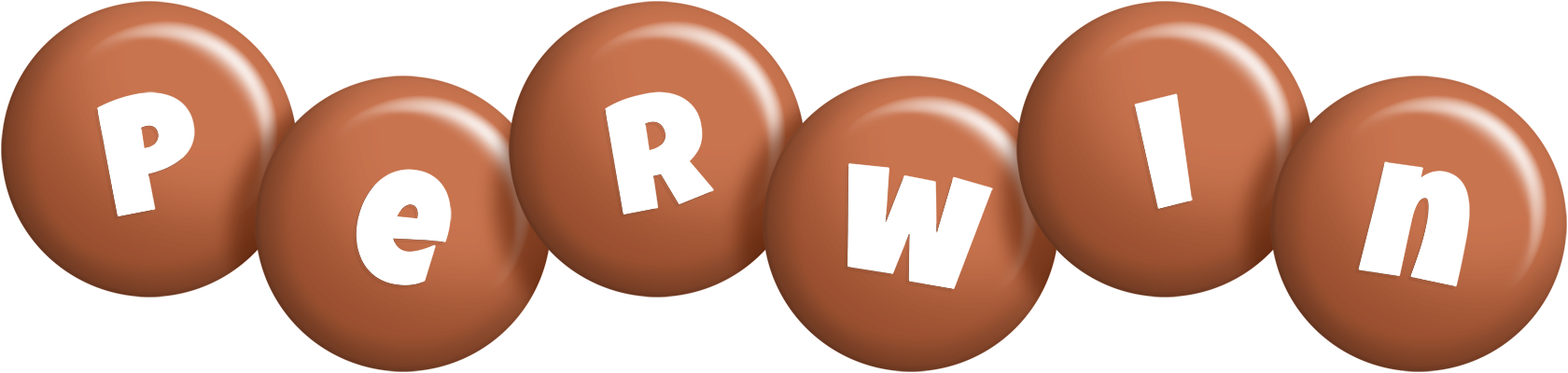 Perwin candy-brown logo