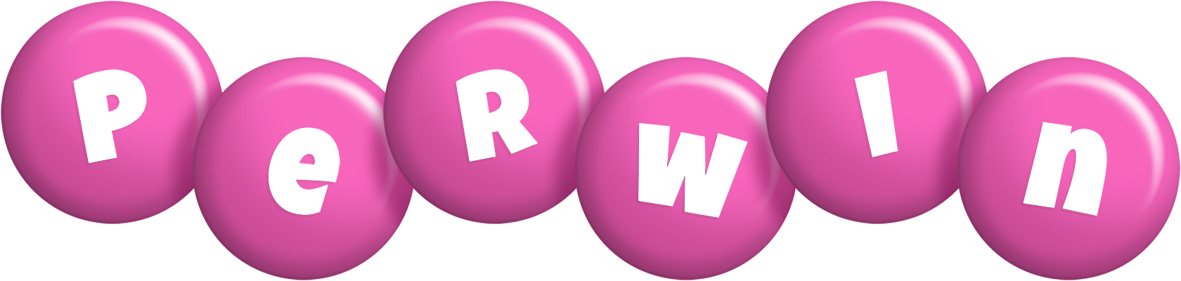 Perwin candy-pink logo