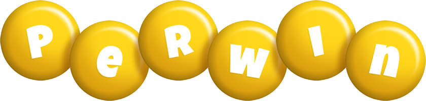 Perwin candy-yellow logo