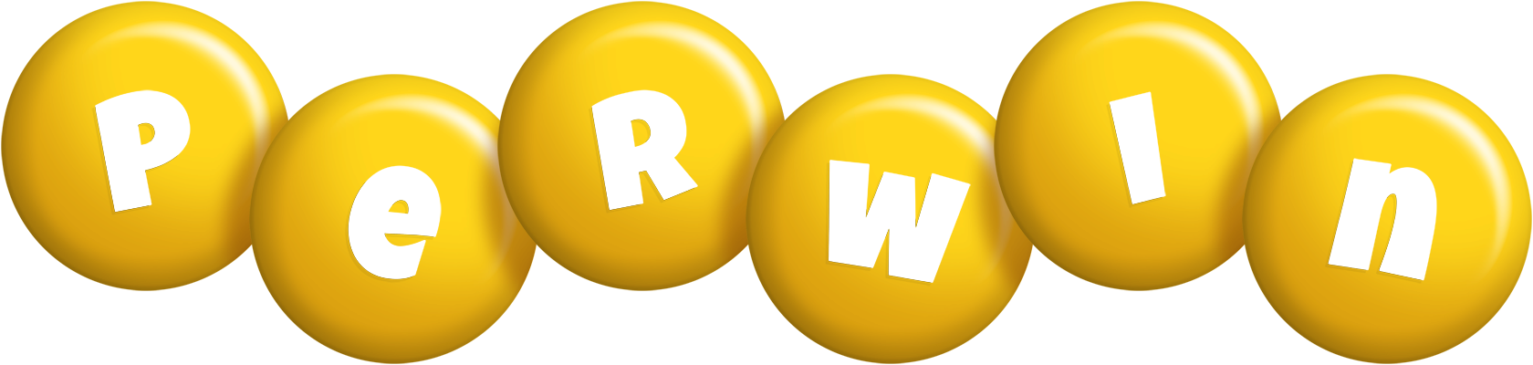Perwin candy-yellow logo