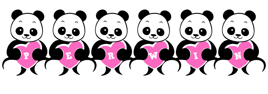 Perwin love-panda logo
