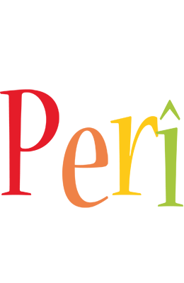 Perî birthday logo