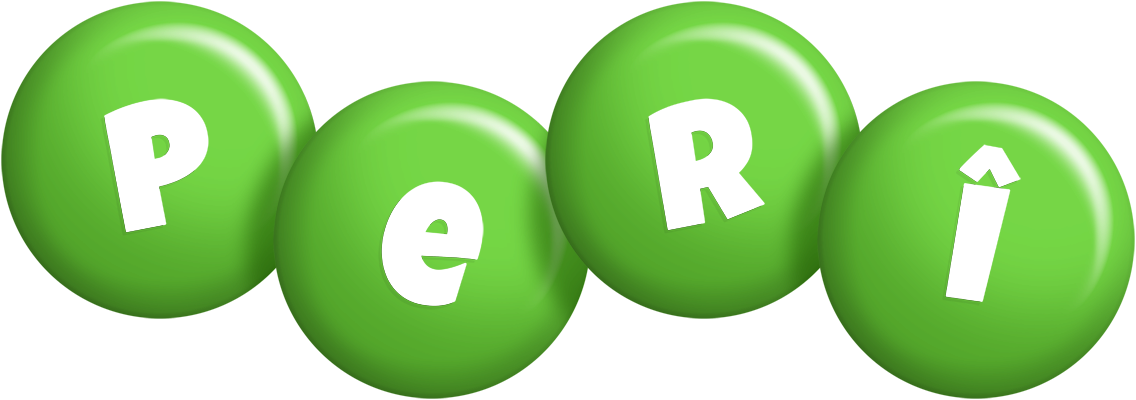 Perî candy-green logo