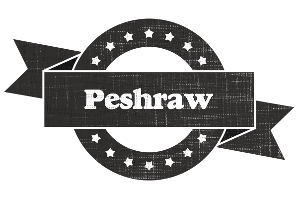 Peshraw grunge logo