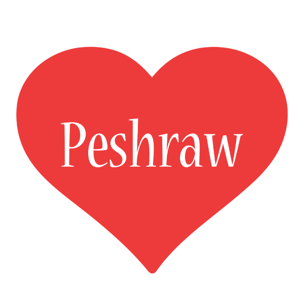 Peshraw love logo
