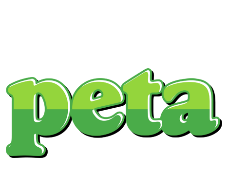 Peta apple logo
