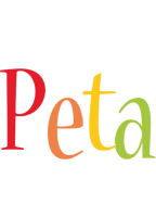 Peta birthday logo