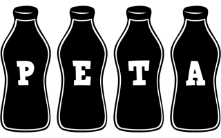 Peta bottle logo