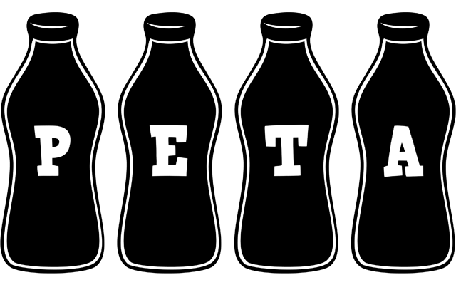 Peta bottle logo