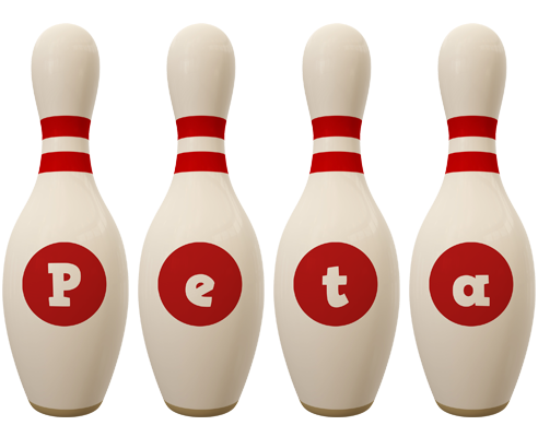 Peta bowling-pin logo