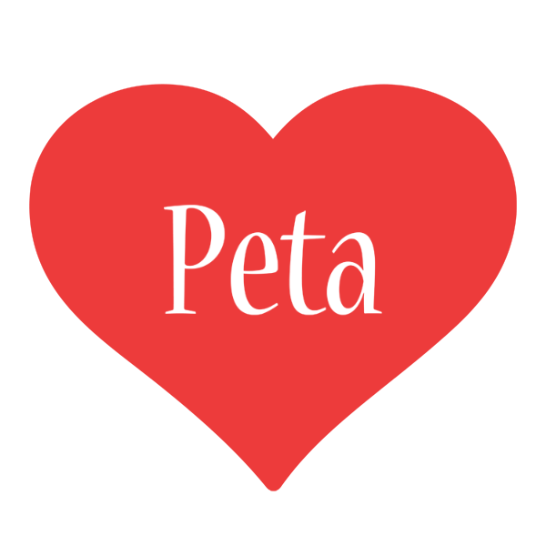 Peta love logo