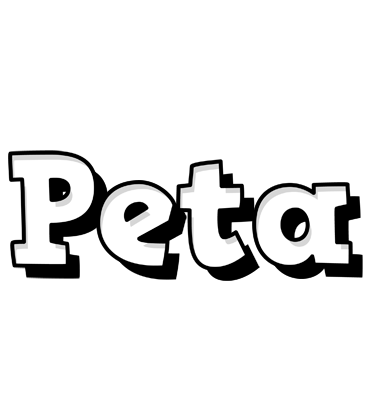 Peta snowing logo