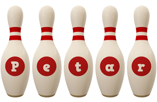 Petar bowling-pin logo