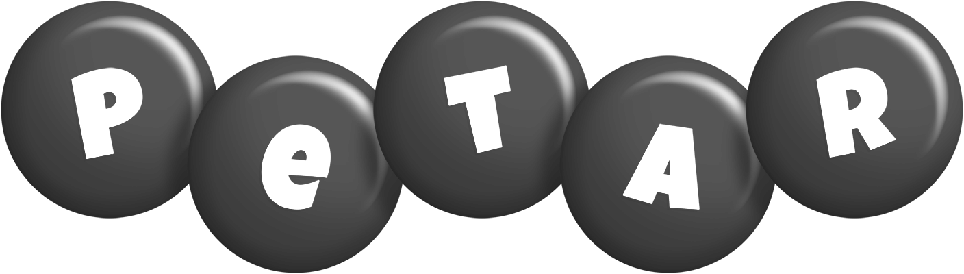 Petar candy-black logo