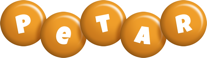 Petar candy-orange logo