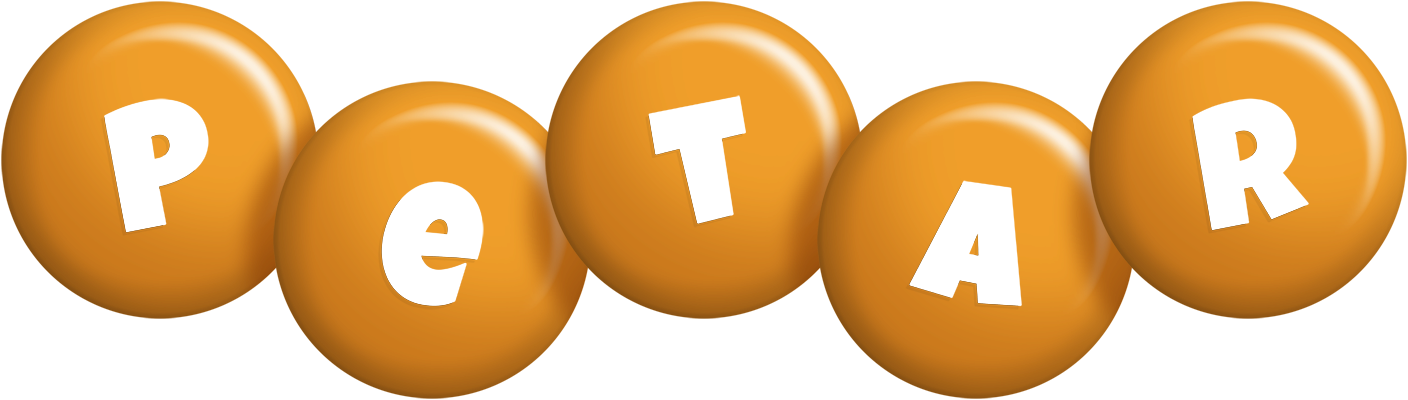 Petar candy-orange logo