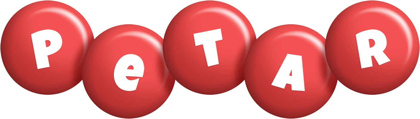 Petar candy-red logo
