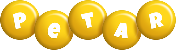 Petar candy-yellow logo