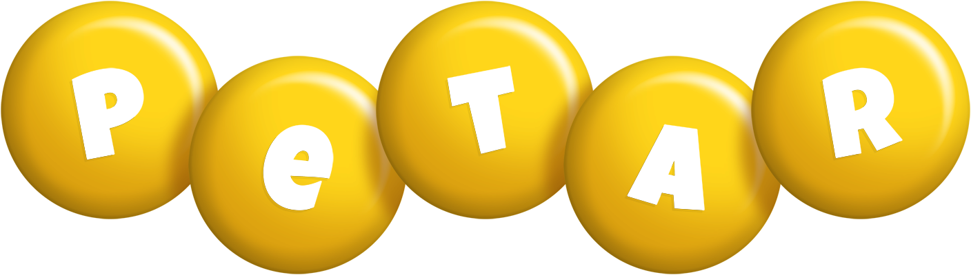 Petar candy-yellow logo