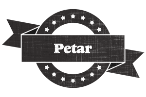 Petar grunge logo