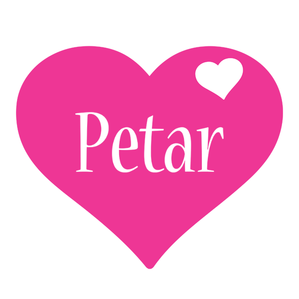 Petar love-heart logo