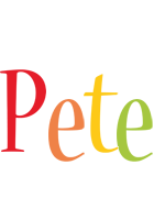 Pete birthday logo