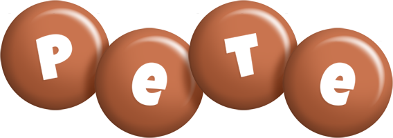 Pete candy-brown logo