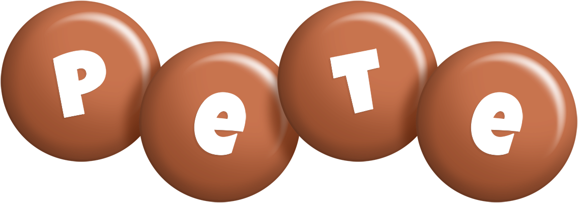 Pete candy-brown logo