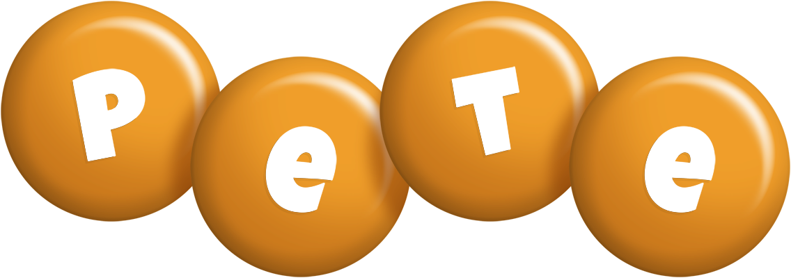 Pete candy-orange logo