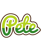 Pete golfing logo