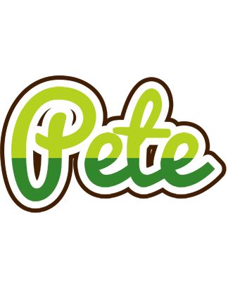 Pete golfing logo