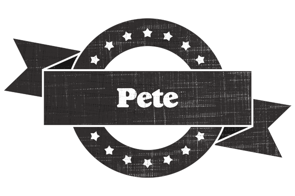 Pete grunge logo