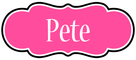 Pete invitation logo