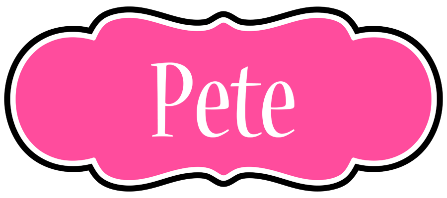 Pete invitation logo