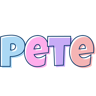 Pete pastel logo