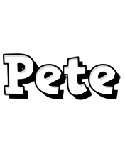 Pete snowing logo