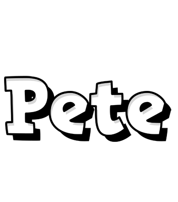 Pete snowing logo