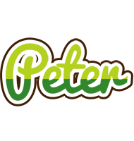 Peter golfing logo