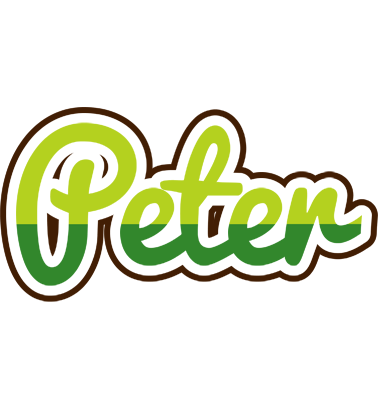 Peter golfing logo