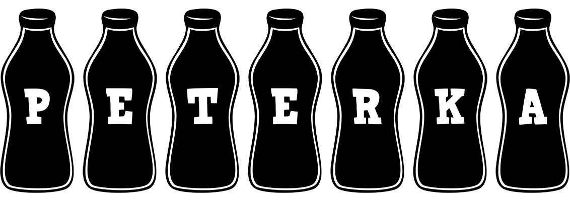 Peterka bottle logo